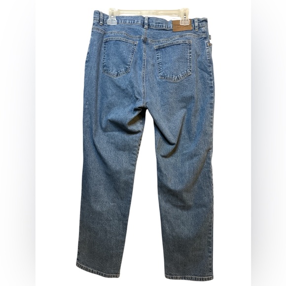 Lauren Jeans Co Ralph Lauren Women's Size 16 Light Blue Denim Straight Leg Mom - Picture 6 of 7